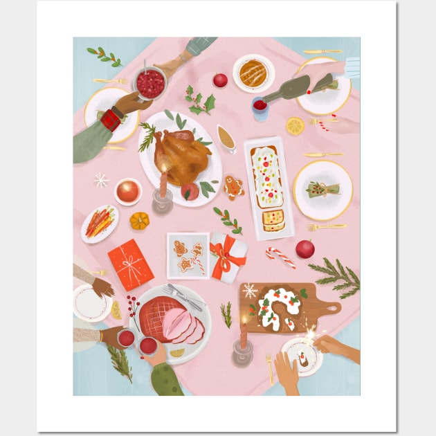 Christmas Dinner Wall Art by Petras